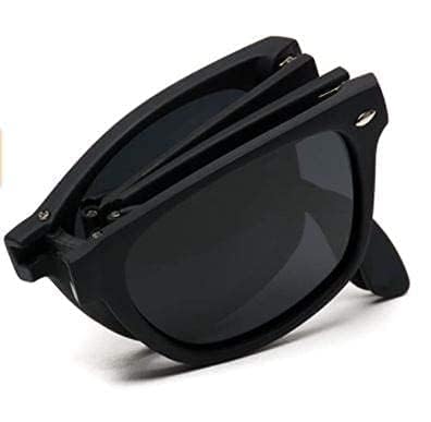 rynochi Unisex UV400 Folding Square Sunglasses Medium Black UV Protection Eyewear for Men & Women Travel-Friendly Eyewear by Stylish & Compact-picture-22