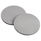 WENHUALI Steel Metal Plate 1/8' x 2' Diameter Disk 2 Pcs A36 Weldable Steel Sheet Base Round Plate for Construction (2 in, 2 Pcs)