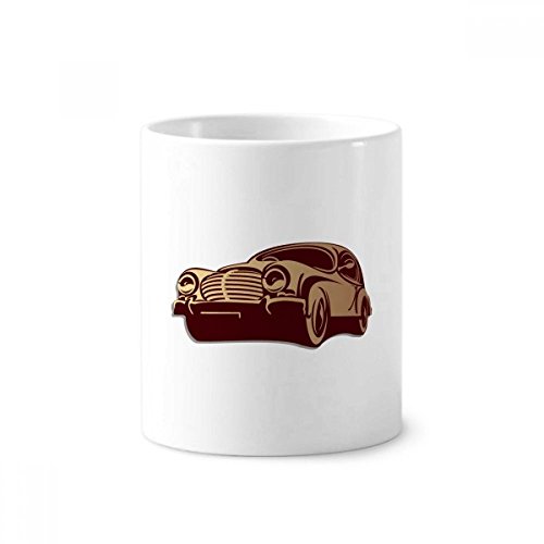 Cadeau voiture classique tasse céramique motif silhouette rouge profond pour passionné