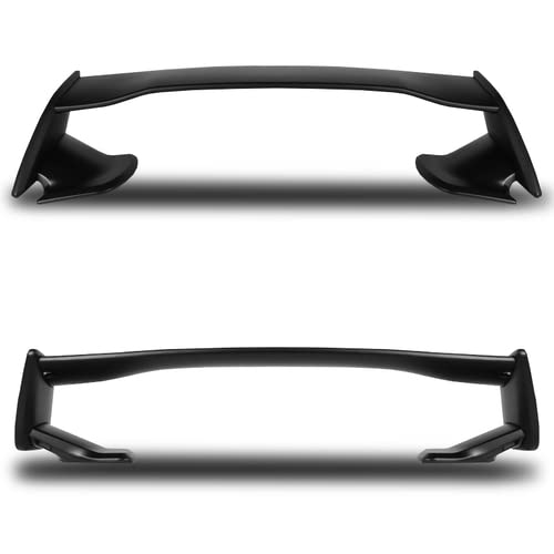 HK5 Unpainted Black ABS OE-Style Rear Trunk Lid Spoiler Wing Compatible with 2015-2021 Subaru Impreza WRX STI, 2016 2017 2018 2019 2020