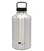 BOTTL - 68oz Stainless Steel Bottle True 2L Beer Growler Bigger than 64oz stainless steel water bottle (Stainless Silver)