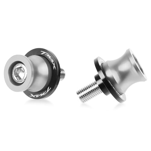 TMAX 560 500 530 Hinterradschwingenstützen – M6 Aluminium-Ständerstützen für TMAX 560 500 530 TMAX 560 TMAX 500 TMAX 530 T-MAX 530 DX SX 2004–2023 (Silber)