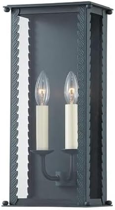 Troy Lighting Zuma - 2 Light Outdoor Wall Mount in Transitional Style-16.5 Inches Tall and 7.75 Inches Wide-Verdigris Finish