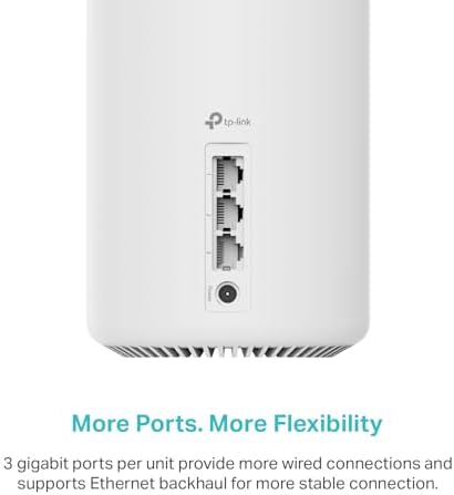 TP-Link Deco XE75 AXE5400 Tri-Band WiFi 6E System - Wi-Fi up to 7200 Sq.Ft, Engadget Rated Best for Most People, Replaces WiFi Router and Extender, AI-Driven New 6GHz Band, 3-Pack - 5