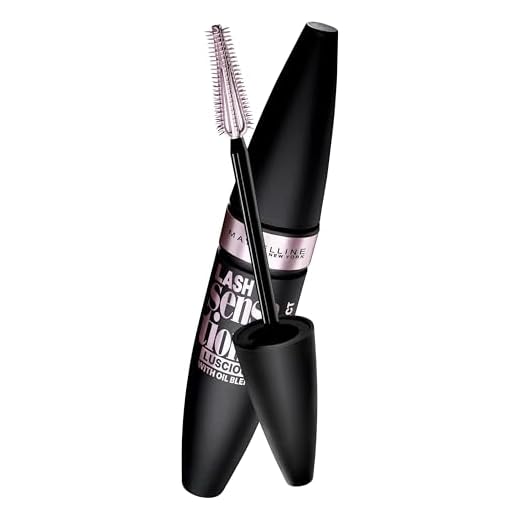 MAYBELLINE NEW YORK, svart mascara, Lash Sensational Luscious Black, 9,5 ml