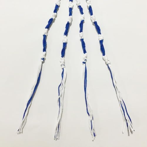 Cuerdas de Tzitzit judías con hebilla y borlas para chal de oración hebreo 3