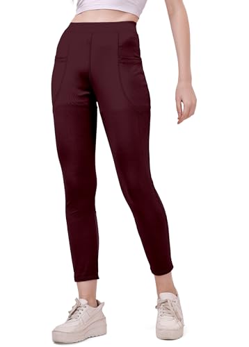 Image of Mehrang Gym Wear for Women Stretchable Yoga Pants, Fitness Gym Leggings, Gym Pants, Track Pants, Sports Tights, Active Wear Lower for Women