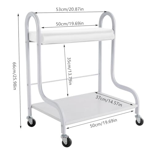 Carrito para Spa de Pies con Ruedas Color Blanco miniatura 5