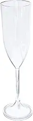 12 Taças De Champanhe Acrílico Para Festas Formatura Casamento 180 ml - Transparente