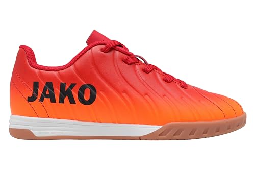 JAKO Unisex J-SI Sweeper voetbalschoen voor kinderen, Neon Oranje Fiery Red, 32 EU