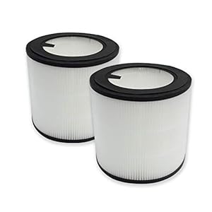 PUREBURG FY0194 Ersatzfilter, kompatibel mit Philips Luftreiniger Serie 800 AC0830/10 AC0820/30 AC0820/10 AC0819/10, 2er-Pack H13 True HEPA Filter für Staub, Rauch, Pollen und Tierhaare
