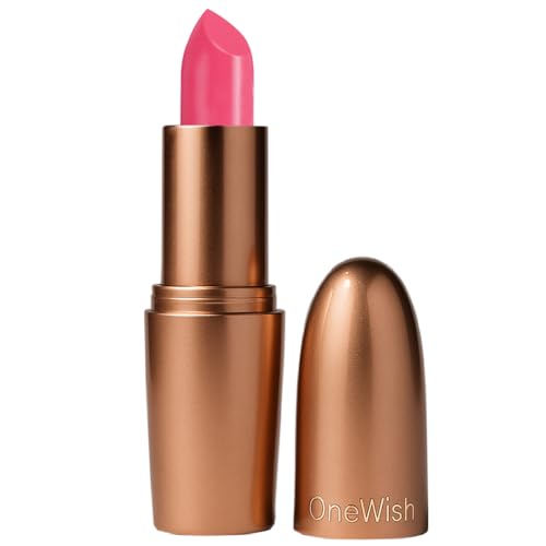 Image of One Wish Creamy Matte Lipstick Long Lasting for Women - Chill Pink Shade 16 | Full Coverage | Creamy Formula | No Flaky Lips | No Dryness | Vitamin E, Almond Oil & Shea Butter for Moisturising Lip | 8 Hrs Lasting | Smooth Finish | 3.8 gm