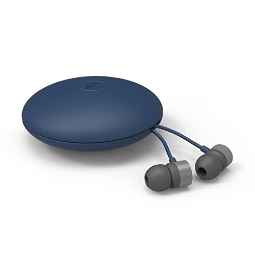 Elago® E502M Control Talk In-Ear Earphones-Carrying Case Included (Compatible With Iphone 6/6+,5/5S,4/4S,Galaxy. Control-Talk With Built In Microphone)-[Dark Grey/Jean Indigo] #TOP6