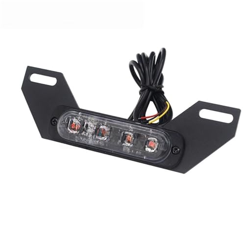 Feu arrière moto tout-terrain avec double feu stop B6 et support plaque