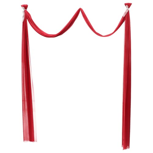 CLISPEED Arco per Matrimonio in Tulle Trasparente 75X600 CM Mantovana Decorativa per Cerimonia Nuziale Decorazione da Soffitto per Allestimenti e Feste