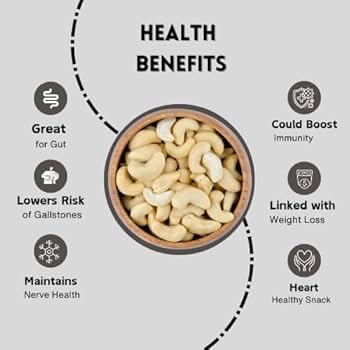 Image of Happy Harvest Natural&Crunchy Premium Whole Cashews Nutritious&Delicious Nuts, Premium Kaju Nuts|Gluten Free|Source Of Minerals&Vitamins|Dry Fruits (Jar Pack) (Packing May Differ) (750GM)