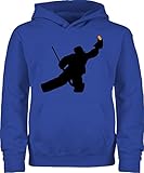 Kinder Sport Kleidung - Towart Eishockey Eishockeytorwart - 140 (9/11 Jahre) - Royalblau - Hockey Pulli - JH001K JH001J Just Hoods Kids Hoodie - Hoodie Kinder Pullover für Mädchen und Jungen