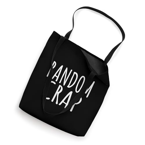 Funny Random Crap Black Tote Bag2