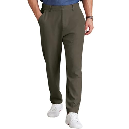 Dress Pants for Men Business Casual Straight Leg Pants with Pockets Stretch Lightweight Quick Dry Golf Pants