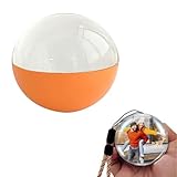 Genérico Adorno De Video De Recuerdo,Bola Navideña De Video,Lámpara De Bola De Memoria,Esfera De Cristal De 2.7' con WiFi,Personalizadas, Cumpleaños Aniversario,Naranja,WiFi