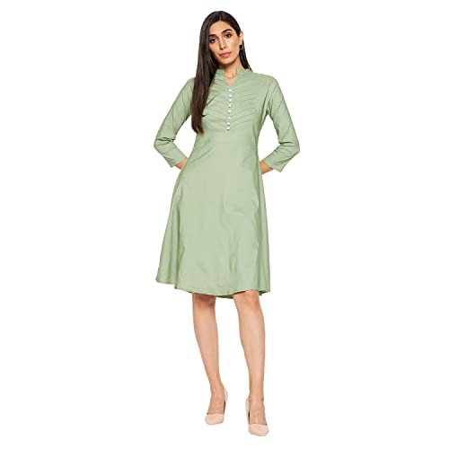 Image of CAMEY Women Striped Cotton Dress