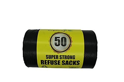 Lot de 50 sacs poubelle ultra résistants 55 l Cover