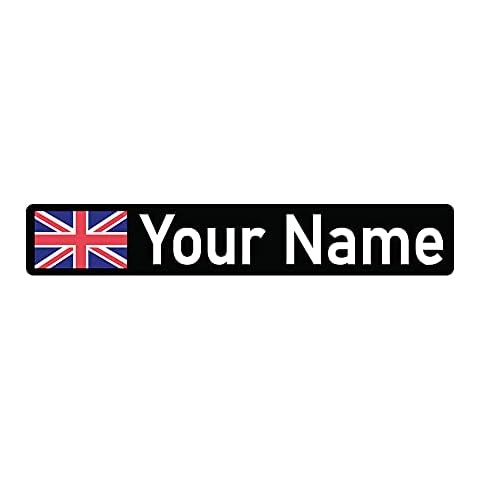 Packwith Personalised Bike Frame Stickers UK Flag Stickers With Pack of 10 (60 X 10 mm) Waterproof Flag Stickers for Cycles E21-A Cover