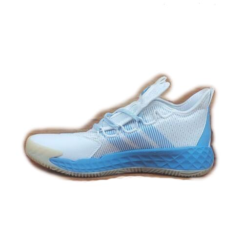 adidas Men's Pro Boost Low Lightstrike Basketball Shoes, White/Light Blue