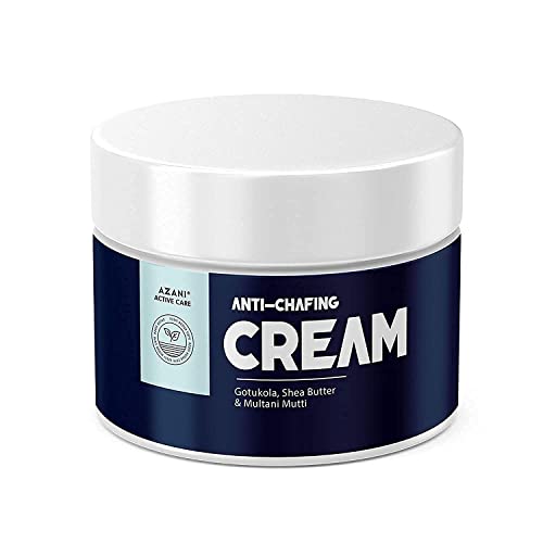 Azani Active Care natürliche Anti-Chafing-Creme kalte Sahne | Mehrzweck-Heilcreme gegen Hautausschläge, Blasen, | Multani Mitti, Sheabutter & Gotukola (Männer & Frauen) - 50 g Cover