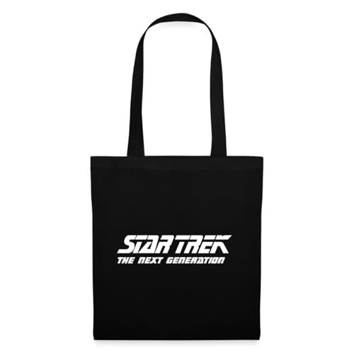 Spreadshirt Star Trek The Next Generation Logo Stoffbeutel, One size, Schwarz