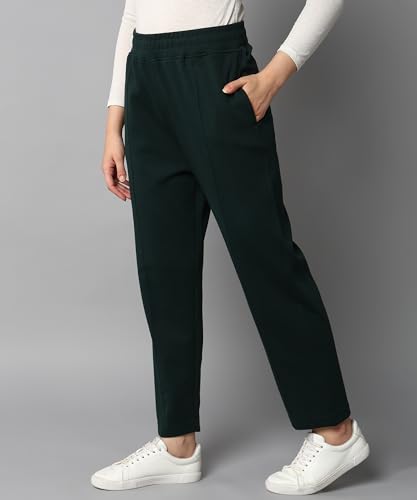 Image of Alan Jones Clothing Womens Mid Rise Stretch Straight Trousers | Straight Fit With Pin Tucks | Side Pockets | Concealed Drawstring Waist