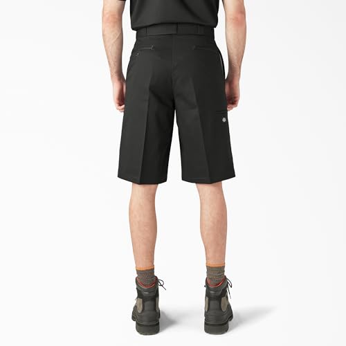 Dickies Loose Fit Flat Front Work Shorts, 13", Black, 38 by Dickies - Image 2