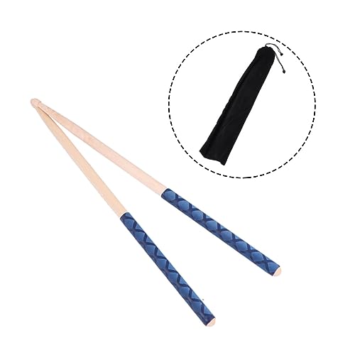Baquetas de madera de arce 2 pares con bolsa azul miniatura 3