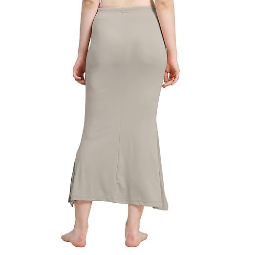 Image of Women's Soft Comfy Pleated Saree Fishcut I Saree Shapewear Flare Petticoat for Women, Lycra Cotton Blended, Petticoat, Skirts for Women, Shape Wear Dress for Saree