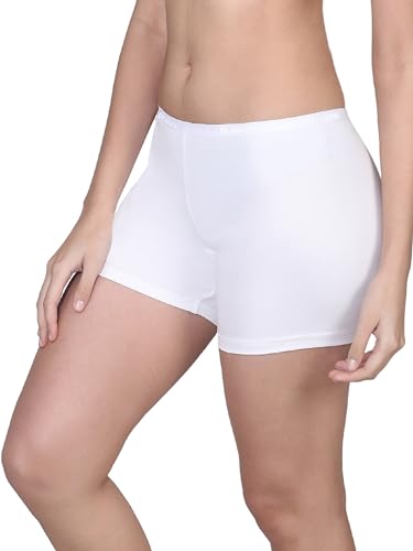 Image of DChica Essentials Girls Boyshorts Panties, Bloomers for Girls with Good Hip Coverage & Inner Elastic, Seamless, High Rise Underwear Shorts for Teenagers (Pack of 1 & 2) Solid Color Panties