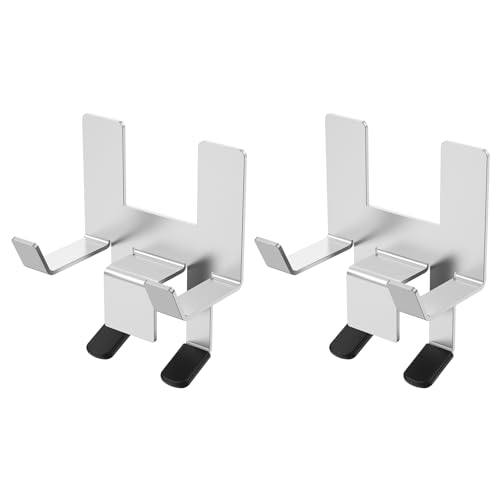 HSHGZSR 1Pc/2Pcs Pot Lid Holder, Crock Pot Lid Holder, Kitchen Crock Pot Lid, Pot Lid Stand with Silicone Pad, Holder Stainless Steel Pot Lid Rack for Most Cooking Pot to Keep Countertop No Mess (2)