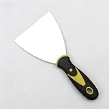 Spackle Knife Stainless Steel Paint Scraper, Taping Knife Tool for Repairing Drywall, Removing Wallpaper, Applying Putty, Plaster, Cement, Adhesive-4 inches