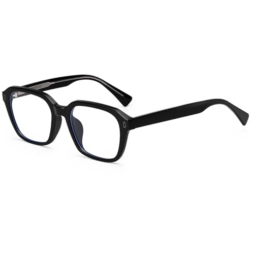 Image of Dollger Blue Light Glasses Men Vintage Thick-Framed Rectangle Non-Prescription, For Computer,Gaming, Phone Use