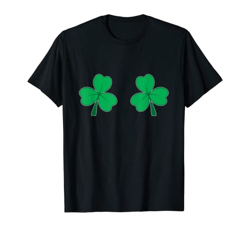 Irish Shamrock Boobs Funny St Paddys Day Camiseta Camiseta