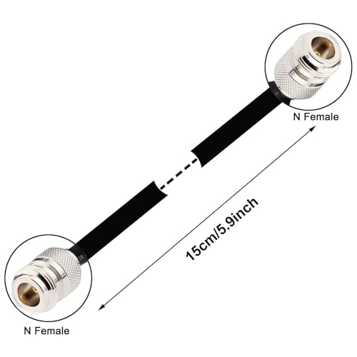 Cable coaxial plano SO239 de 50 ohmios con conectores UHF hembra de alta durabilidad 2
