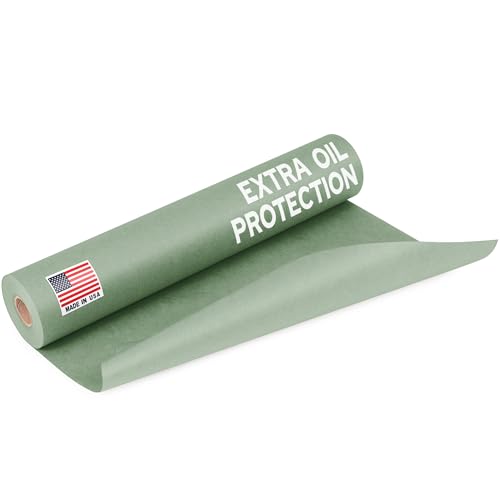 Image of 15 inch x 60 Yards (180 feet) Green Masking Paper with Extra Oil Protection for Automotive Painting Industries - Made in USA Masking Paper for Painting Cars, Protection from Splatter