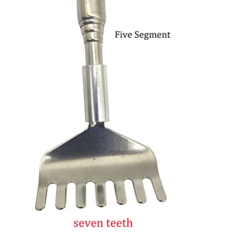 Qaoquda (3-Pack Back Scratchers, Portable Extendable Telescopic Metal Backscratchers Hand Massager Manual Back Scratcher, With Rubber Handles Back Massagers(Random Color) #TOP3