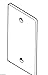 BROAN NUTONE CI398WH NUTONE BLANK COVER PLATE,WHITE