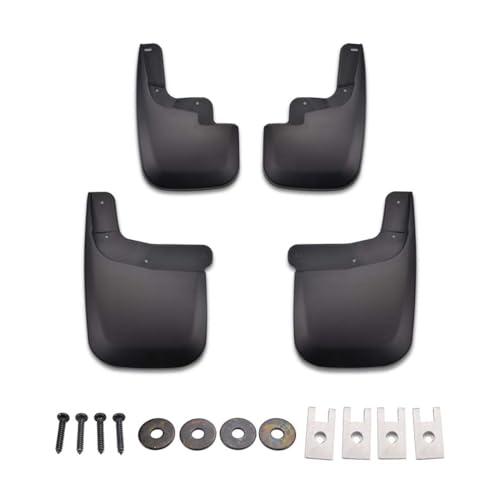 Image of Tecoom Custom Mud Flaps Fit for Chevy Colorado GMC Canyon Without Flares 2015-2022, No-Drill All Weather Mud Guards