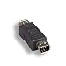 Kentek 6 Pin Female 6 Pin Female IEEE-1394A IEEE1394 Firewire iLINK DV Adapter Converter Gender Changer Extender Coupler F/F 400 Mbps for PC MAC Black