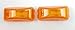 Triton 10628 Amber 2.5 Inch Rectangle LED Sidemarker Light - 2 Pack