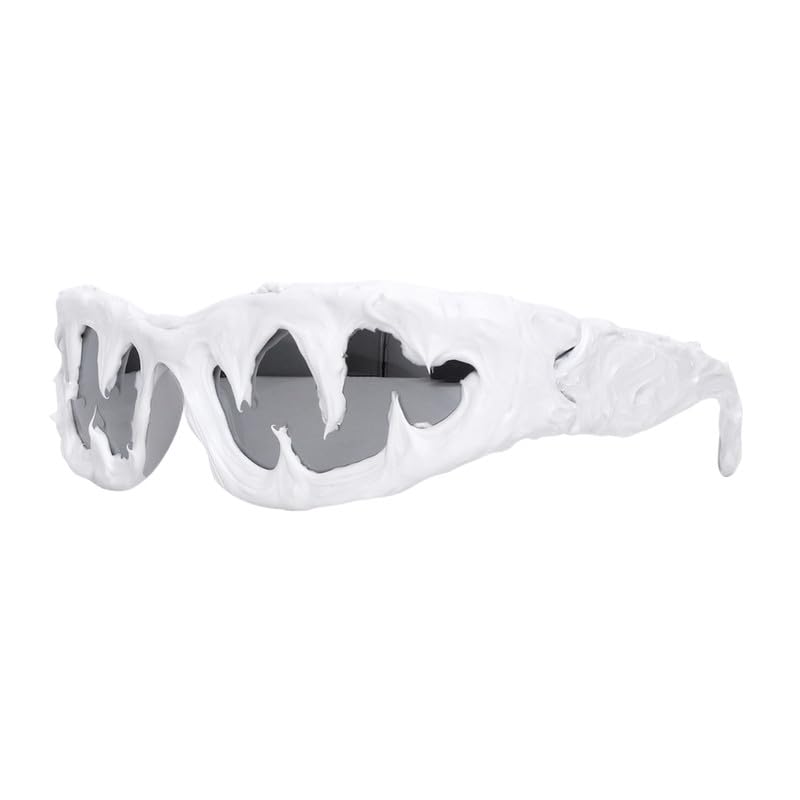 Dark Oval Sports Sunglasses for Men and Women | Handmade Unisex Streetwear Eyewear-image-47