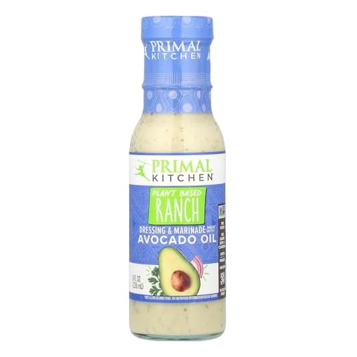 Primal Kitchen Vegan Ranch Salad Dressing & Marinade made with Avocado Oil, Whole30 Approved, Paleo Friendly, and Keto Certified, 8 Fluid Ounces