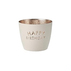 Gift Company Madras Happy Birthday Windlicht M