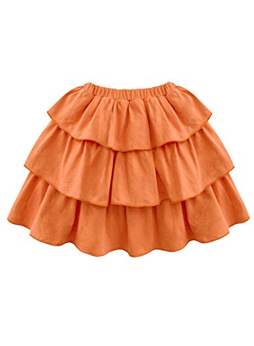 Image of A.T.U.N. (ALL THINGS UBER NICE) Girls Cotton Elasticated Stylish Tiered Skirt | Mini Skirt for Girls